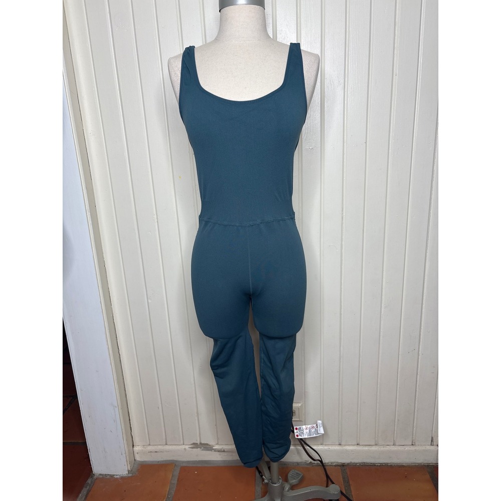 FP Movement Good Karma One-Piece Jumpsuit Teal Blue M/L OB122311